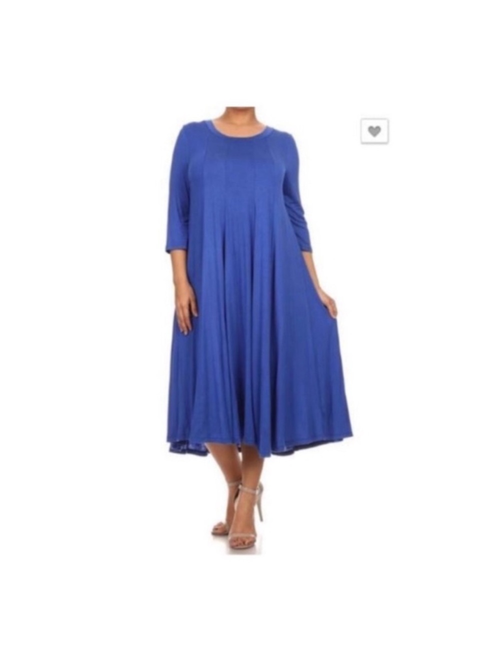 The Klassy Girl Boutique Midi Tee Swing Dress Size Small